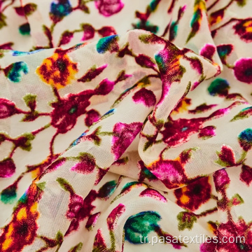 Elbise için çiçek baskı kumaş 2021 2022 Kumaş Hayvan Baskı Velvet Tükenmişlik Kumaş